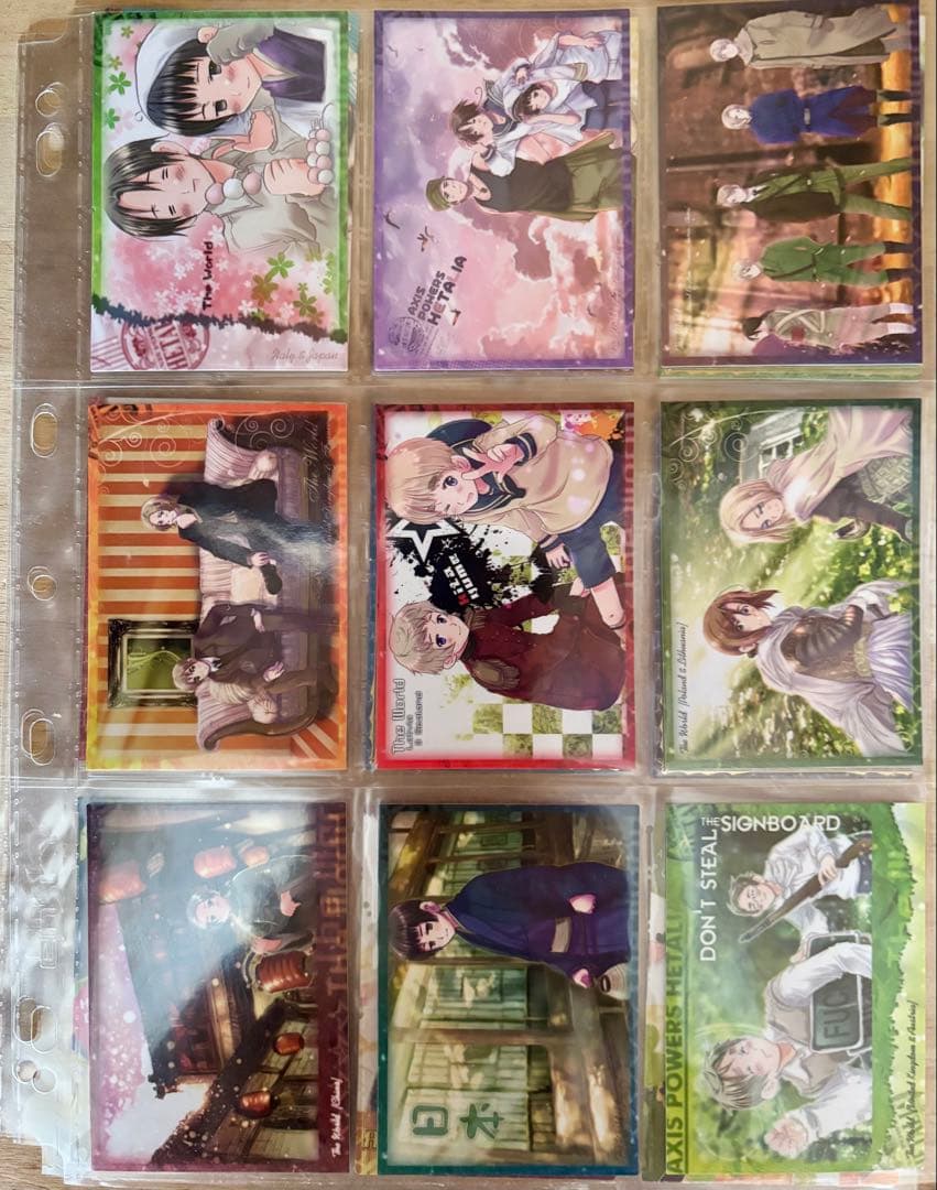 非売品9点付】 ヘタリア トレーディングカード コンプリートセット