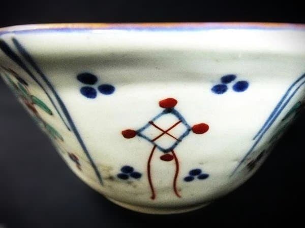 古伊万里 色絵 金彩 八角 鉢 二客 花鳥文 染付 時代物 骨董 - メルカリ