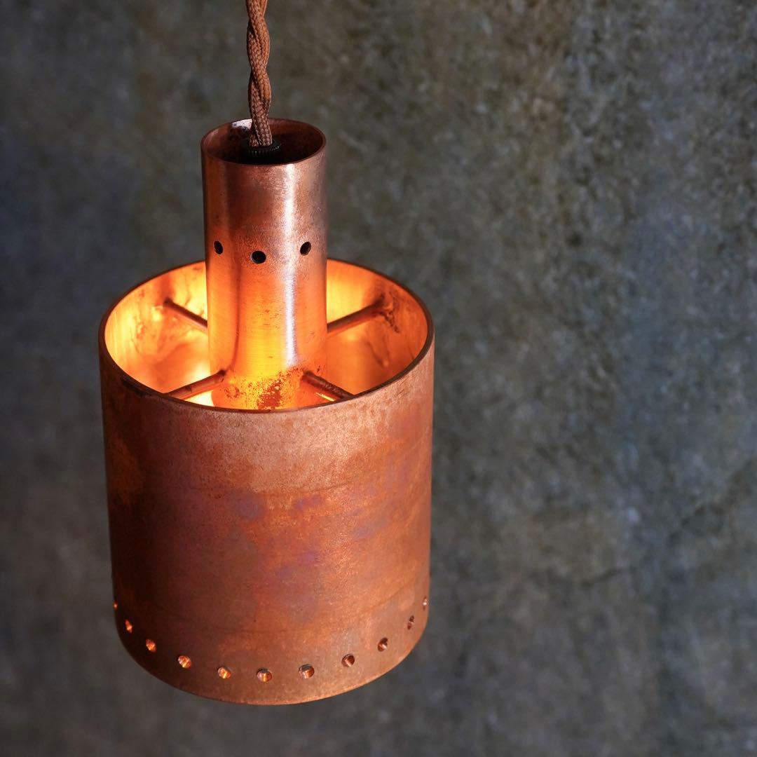 【一点物】環-tamaki- M (銅のペンダント照明器具)