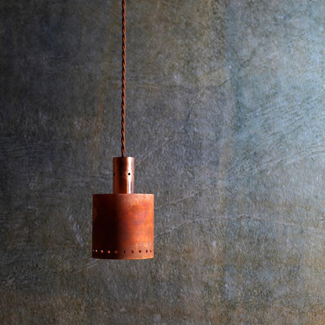 【一点物】環-tamaki- M (銅のペンダント照明器具)