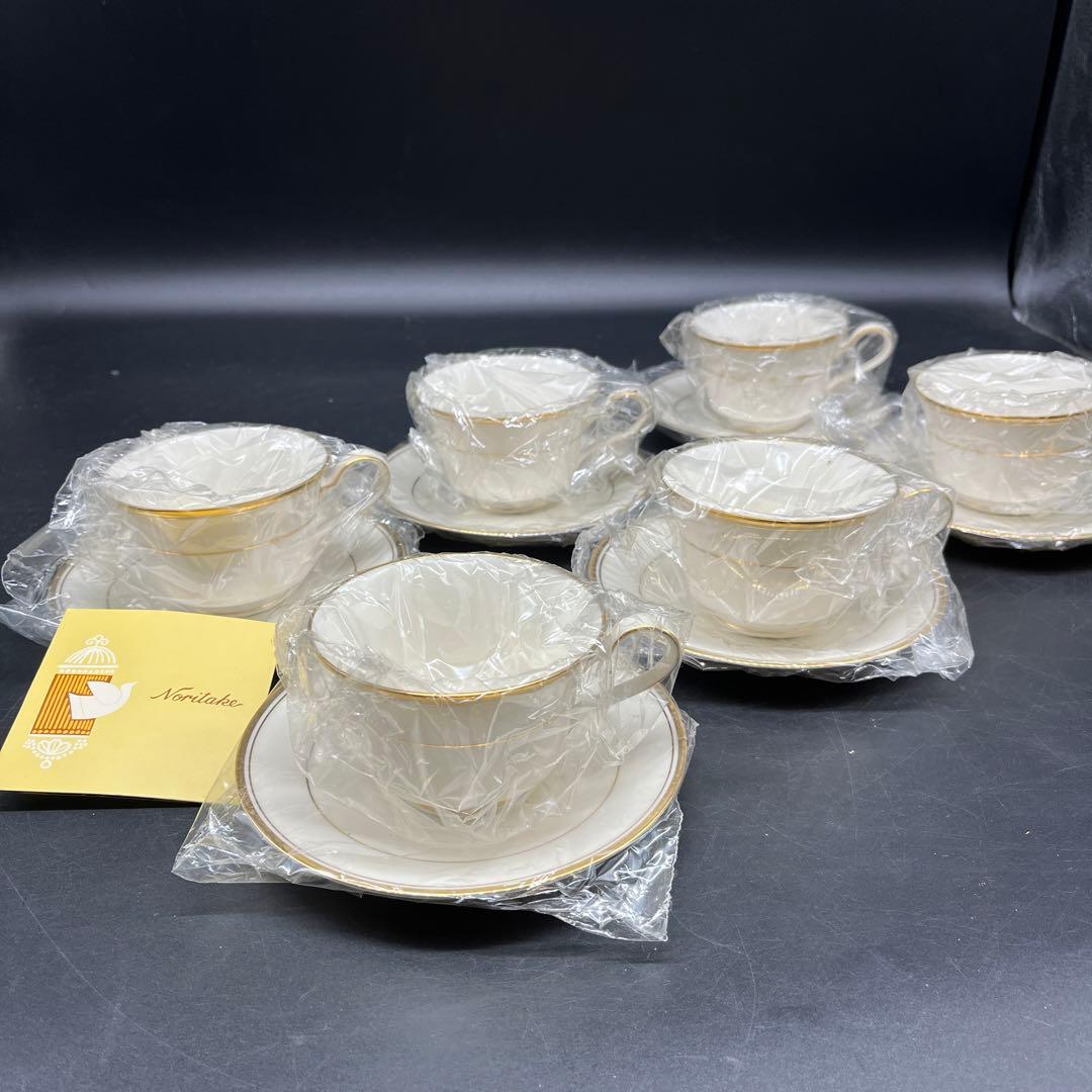 ⭐新品 未使用品⭐古いNoritake 希少アイボリーチャイナ 6客セット