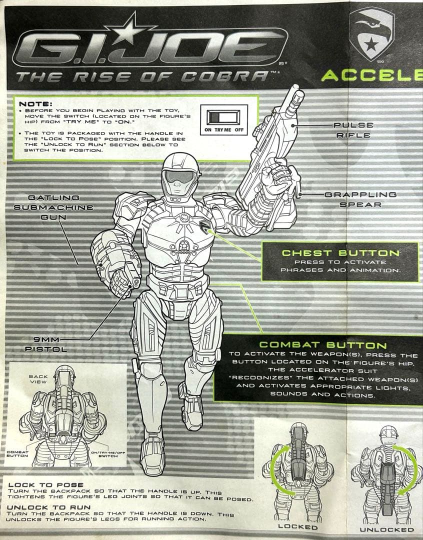 G.I.JOE ACCELERATOR SUIT DUKE 日本未発売　開封美品