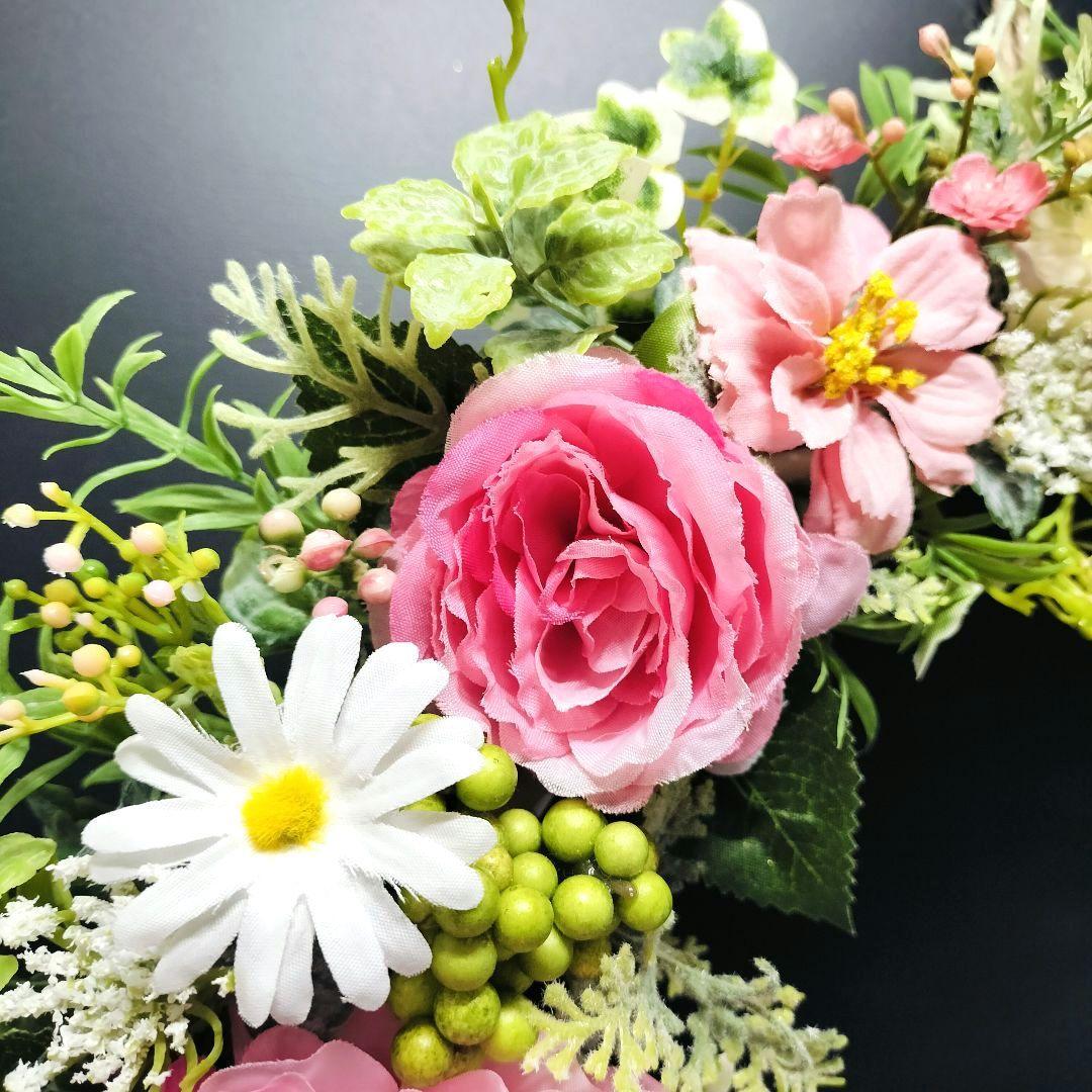 商品名【萌々】ゆきこ様専用♥ラナンキュラスとローズのフラワーリース