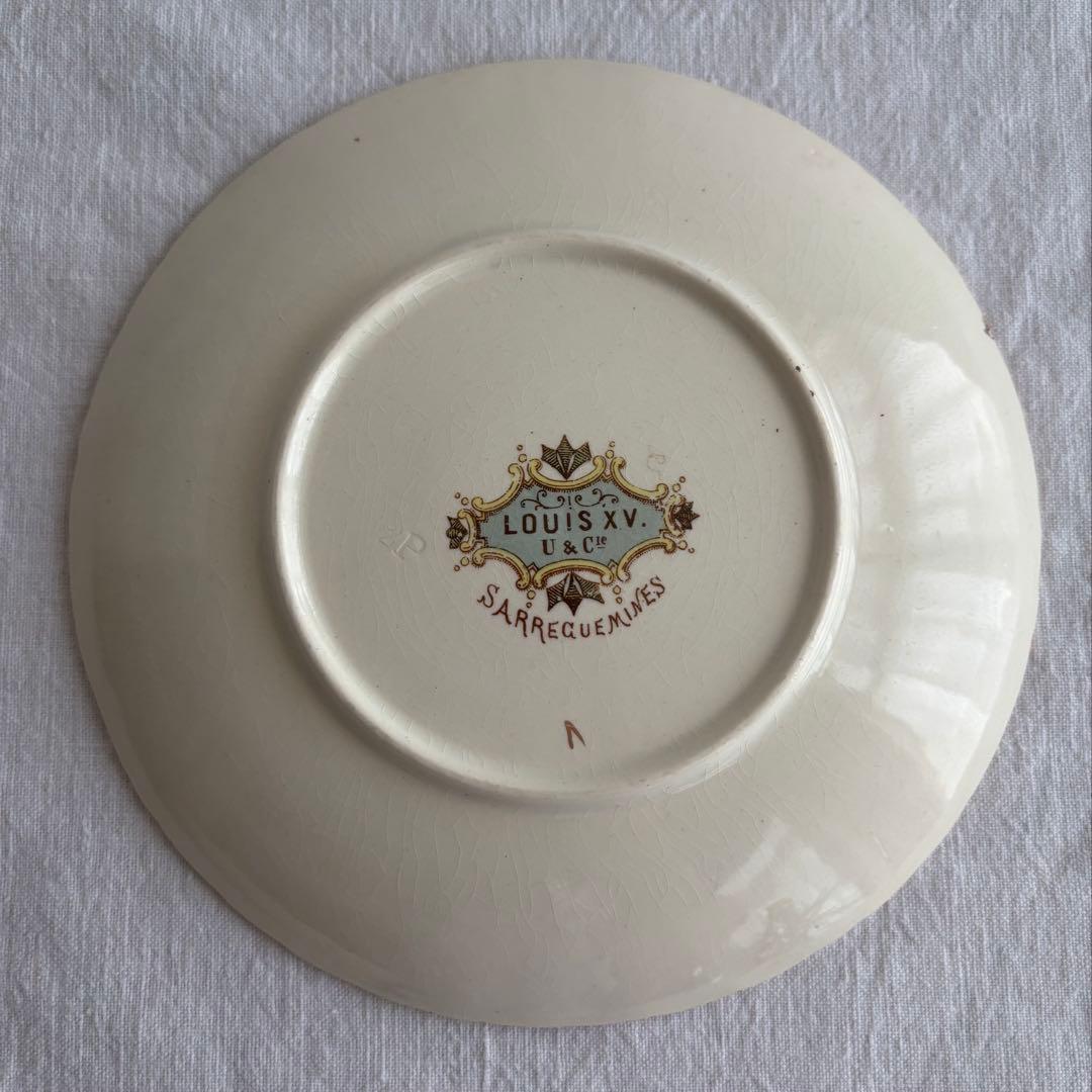 フランスアンティーク サルグミンヌ Louis XVプレート2枚セット