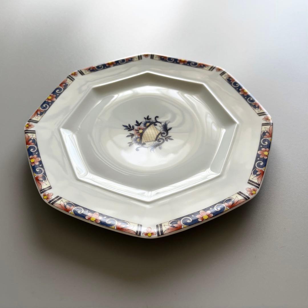 フランス名窯 リモージュ×ジャポニズム シャスタニエ 八角プレート