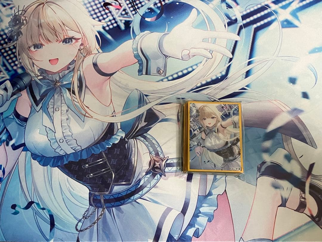 遠坂あさぎ スリーブ プレイマット ぶいすぽっ！ 藍沢エマ W8C - メルカリ