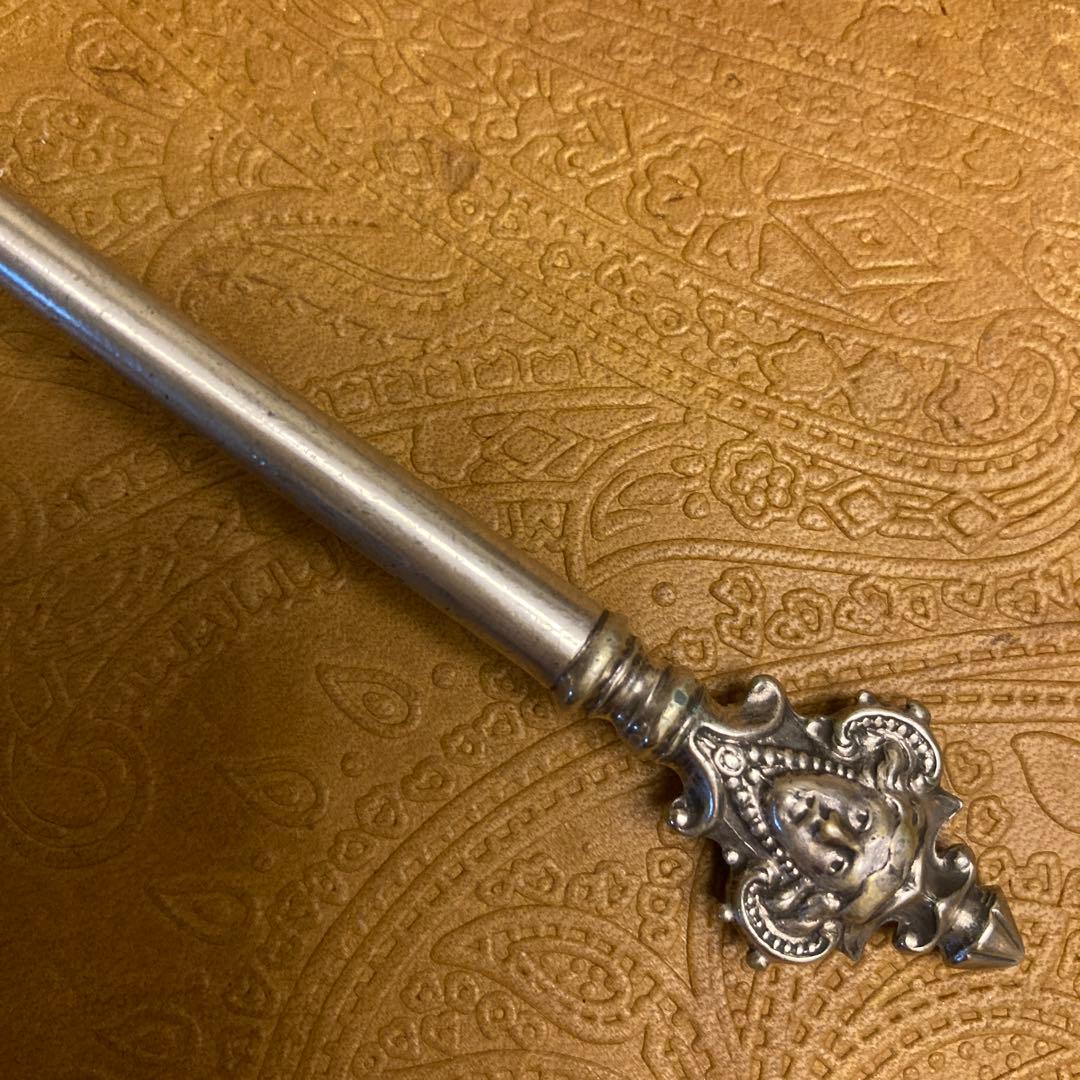 【純銀/約68.5g】ドイツ ソースレードル/19cm【マスカロン】