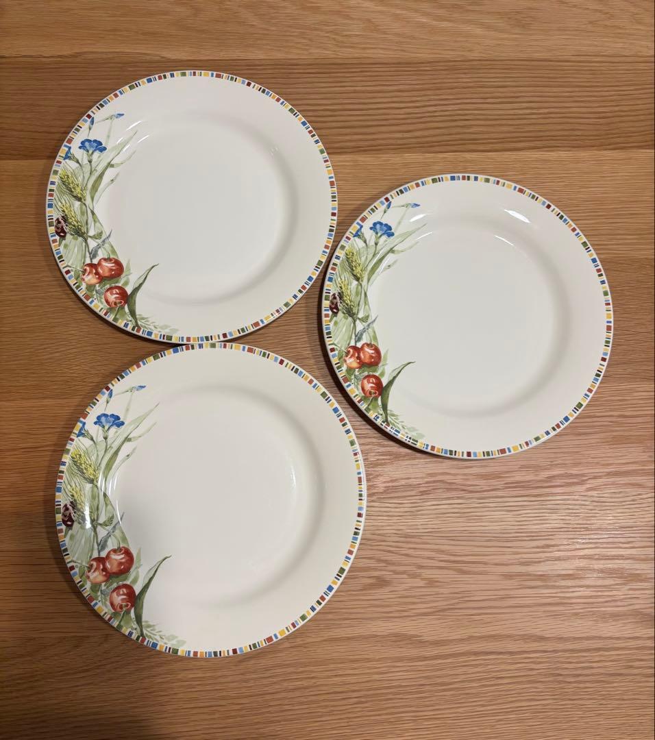 ジアン　チェリー柄　大皿