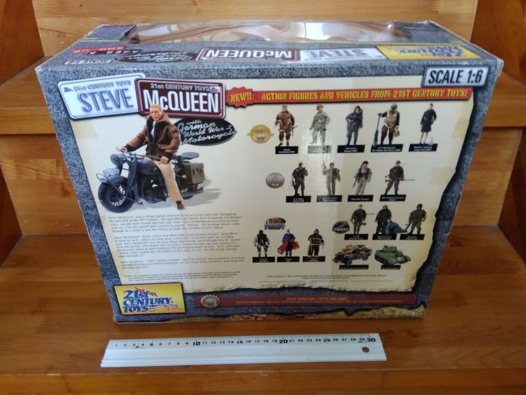 ○スティーブマックィーン バイク 大脱走 フィギュア 希少 1/6