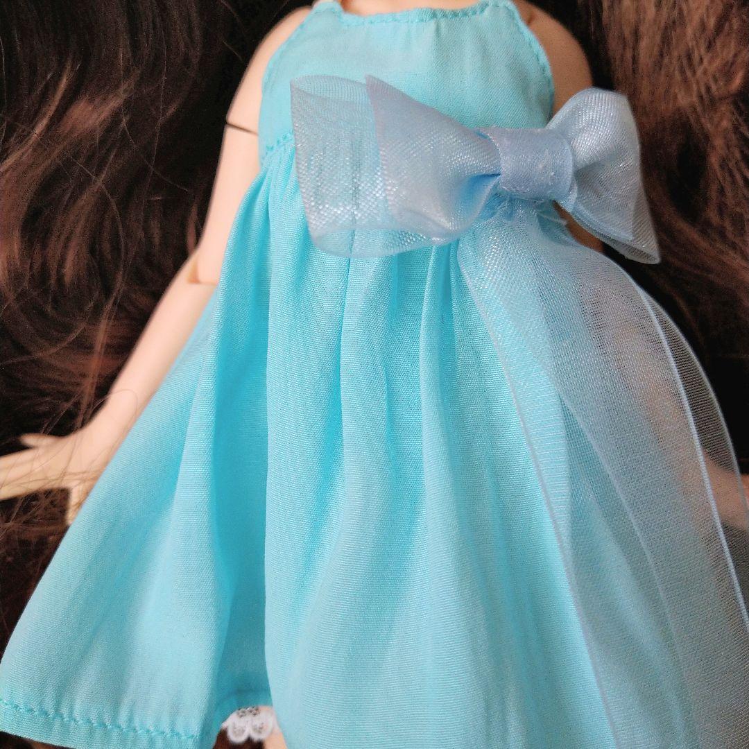 222.※ブルーのキャミソールドレス※ブライスアウトフィット※1/6ドール服
