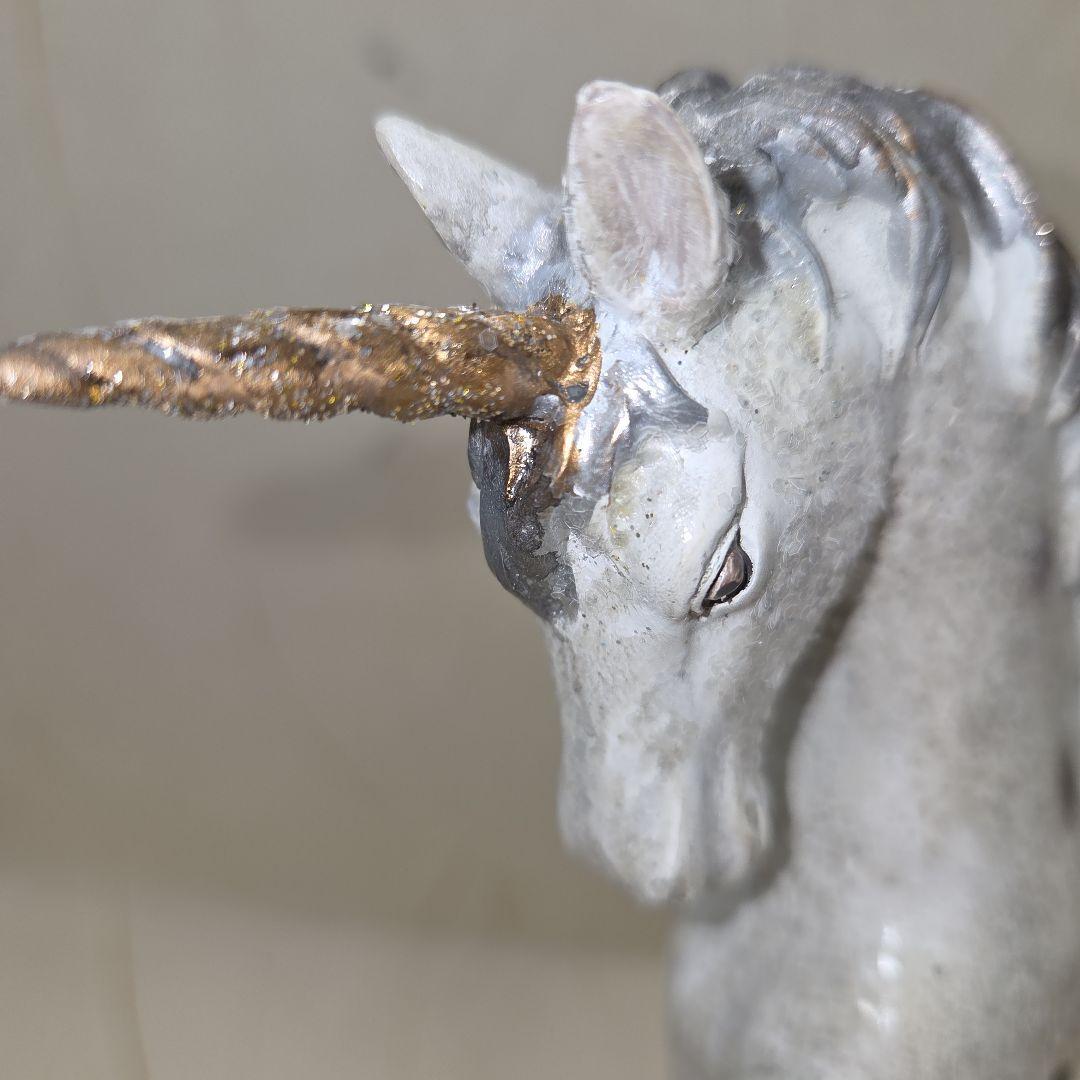 アンティーク調ユニコーンの装飾置物