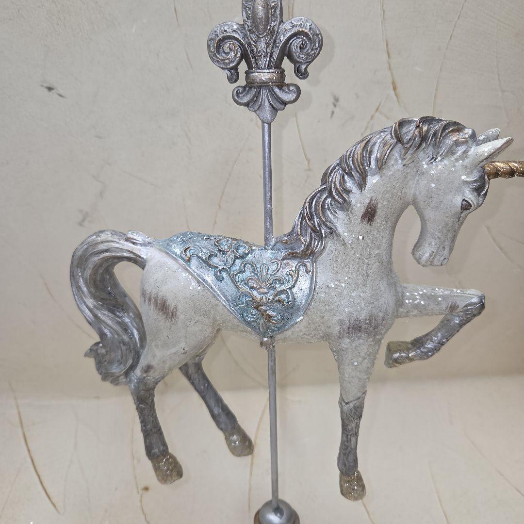 アンティーク調ユニコーンの装飾置物