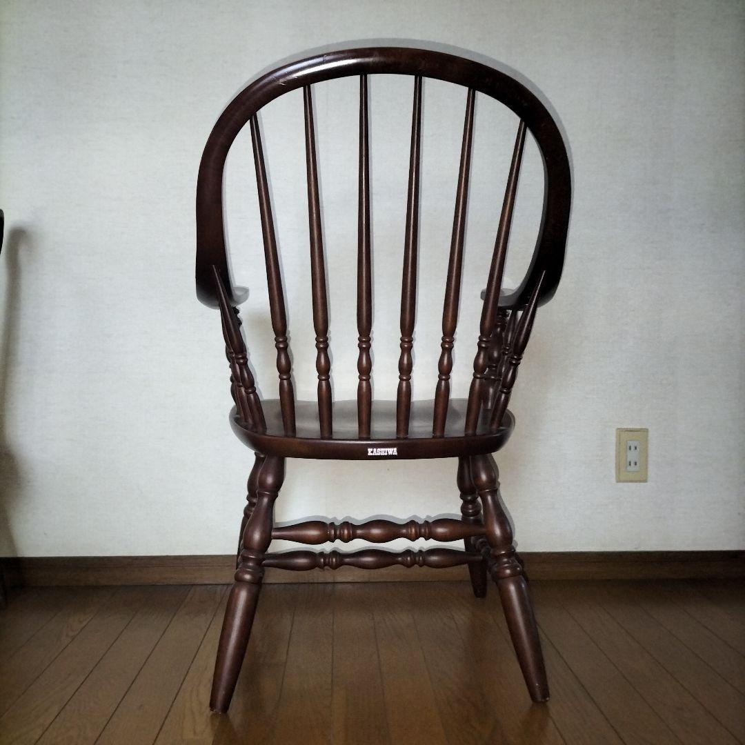 柏木工　アーム　ウインザーチェアー　椅子　ダイニング　チェア