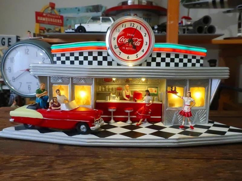 爆レア★絶版 コカコーラ 50s アメリカンダイナー クロック アメグラ