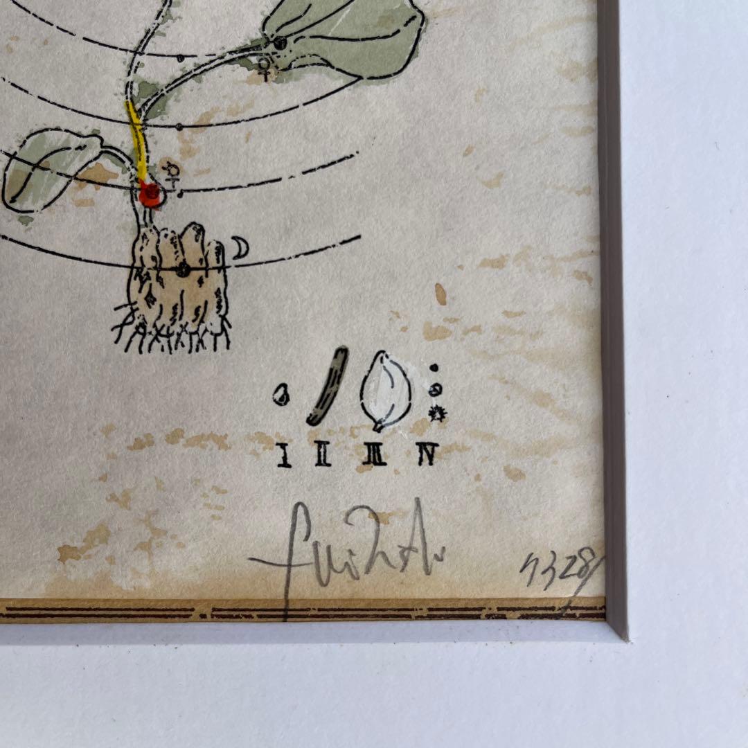 西岡文彦 版画 額装 直筆サイン シリアルNo.入 絵画