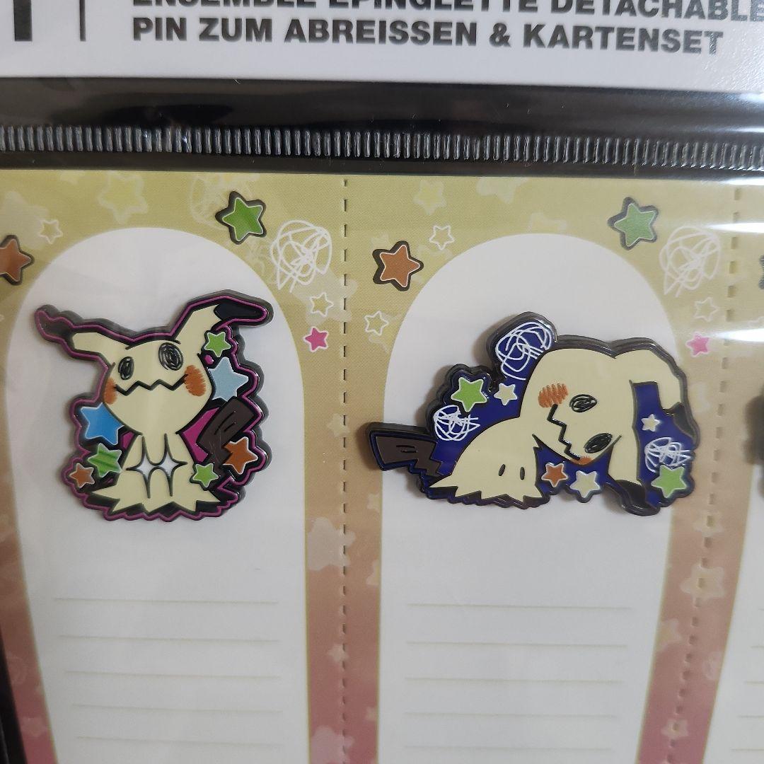 海外ポケモンセンター ミミッキュ ピン&カード ピンバッジ メッセージ