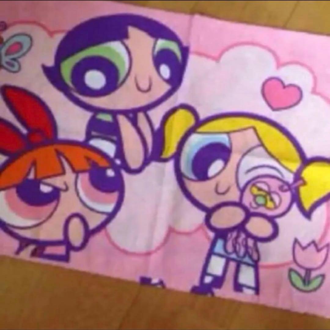 パワーパフガールズ シーツ クイーンフラットシーツ&ピローケース1枚