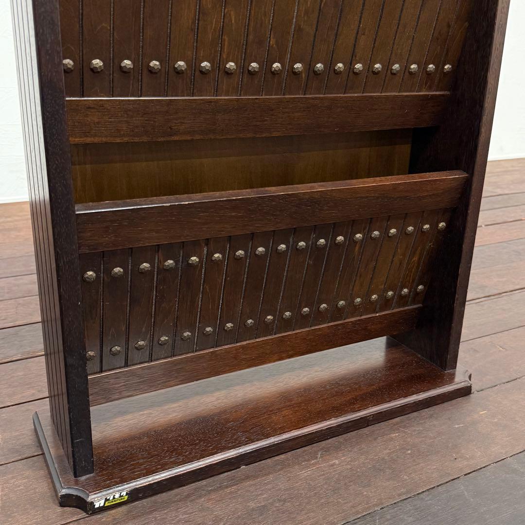 H21K56b カリモク オールドカリモク コロニアル マガジンラック