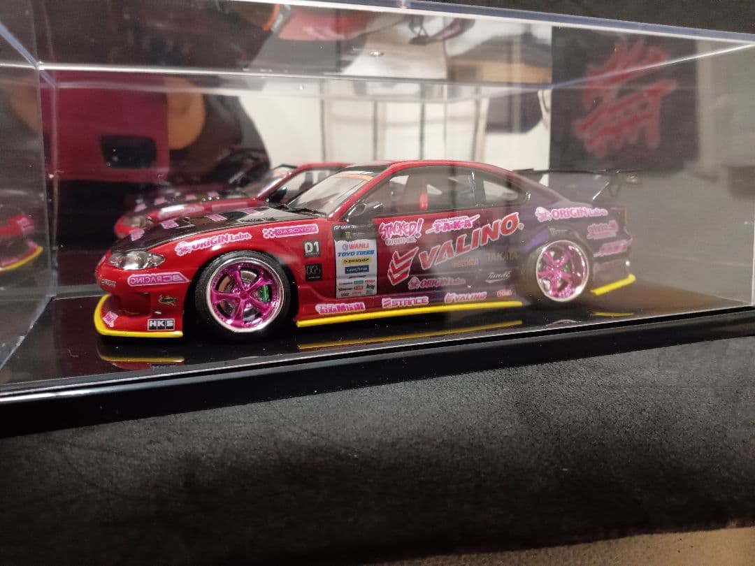 1/24 ニッサン S15 シルビア D1 プラモデル 完成品 ケース付き