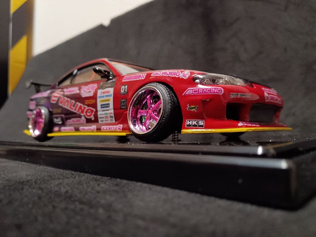 1/24 ニッサン S15 シルビア D1 プラモデル 完成品 ケース付き