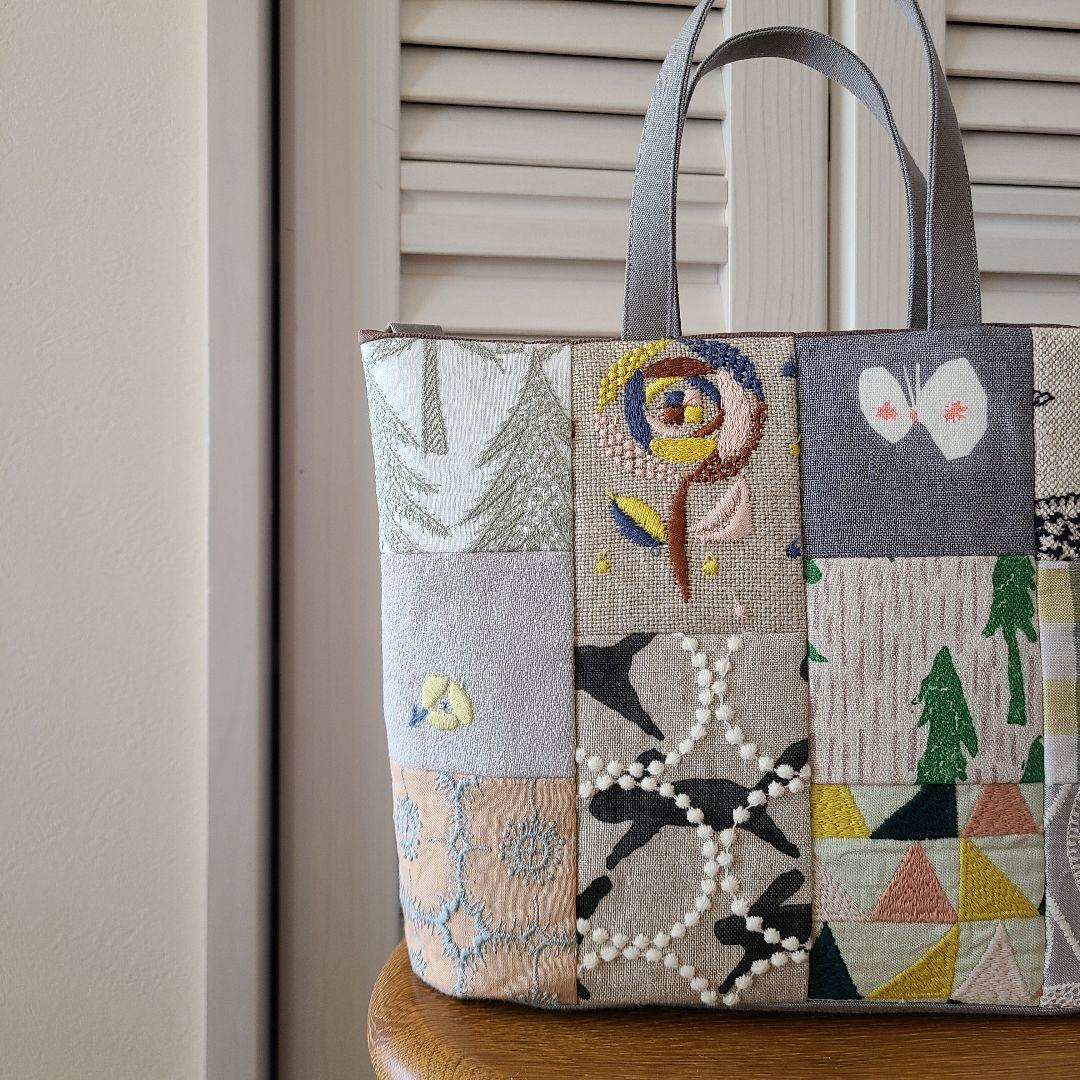 ミナペルホネン　ハンドメイドバッグ・11