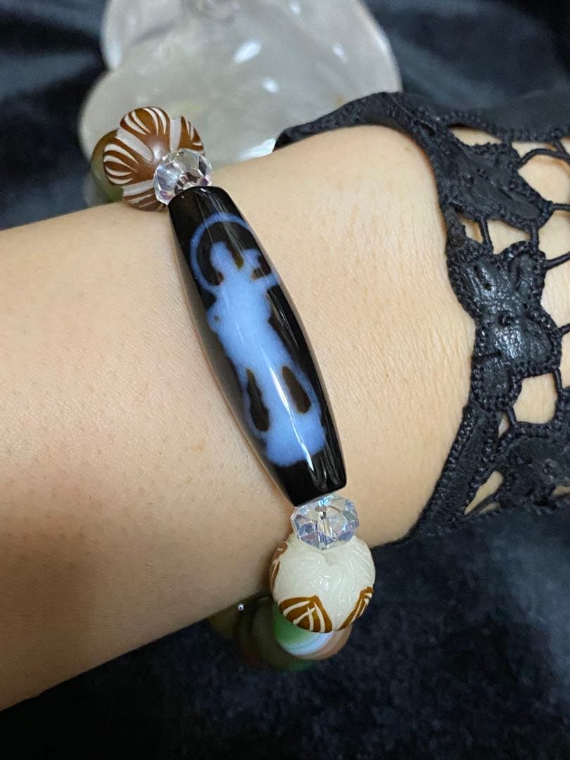 激レアチベット至純 立ち御姿&座り御姿 雙弁財天天珠くっきり美しい御姿うっとり♡