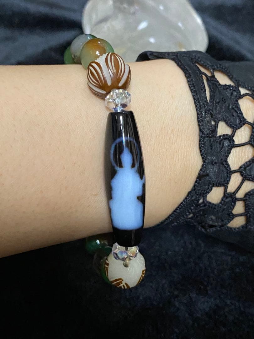 激レアチベット至純 立ち御姿&座り御姿 雙弁財天天珠くっきり美しい御姿うっとり♡