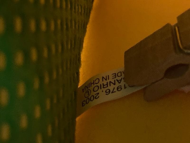 希少】2003 サンリオ ハローキティ ハンドル付き 収納箱 黄色×緑