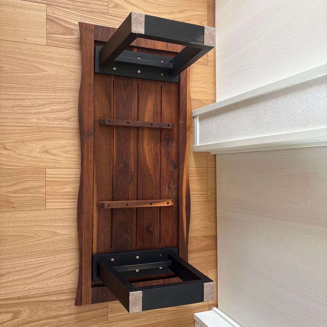 無垢材ローテーブル　コーヒーテーブル　ウォルナット 天然木　一枚板テーブル