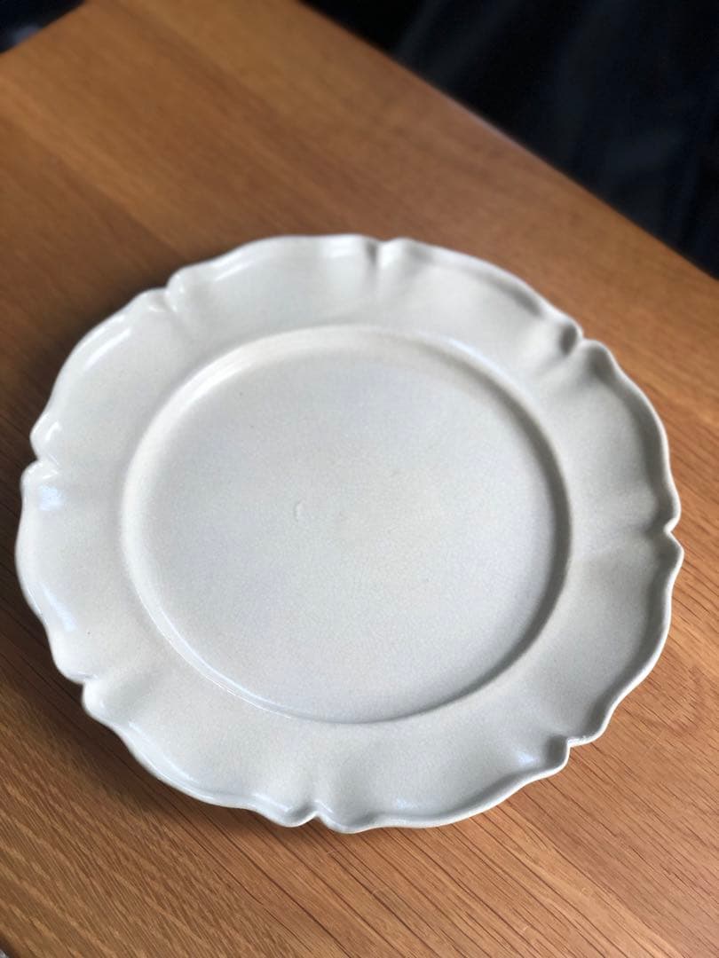 河合竜彦 レリーフ皿 貫入 リムプレート 貫入釉 うつわ 作家 ハンドメイド 器