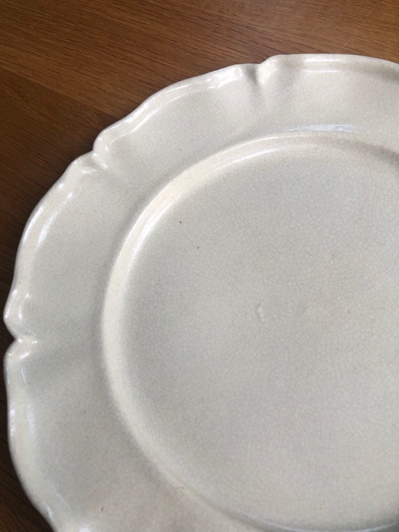 河合竜彦 レリーフ皿 貫入 リムプレート 貫入釉 うつわ 作家 ハンドメイド 器