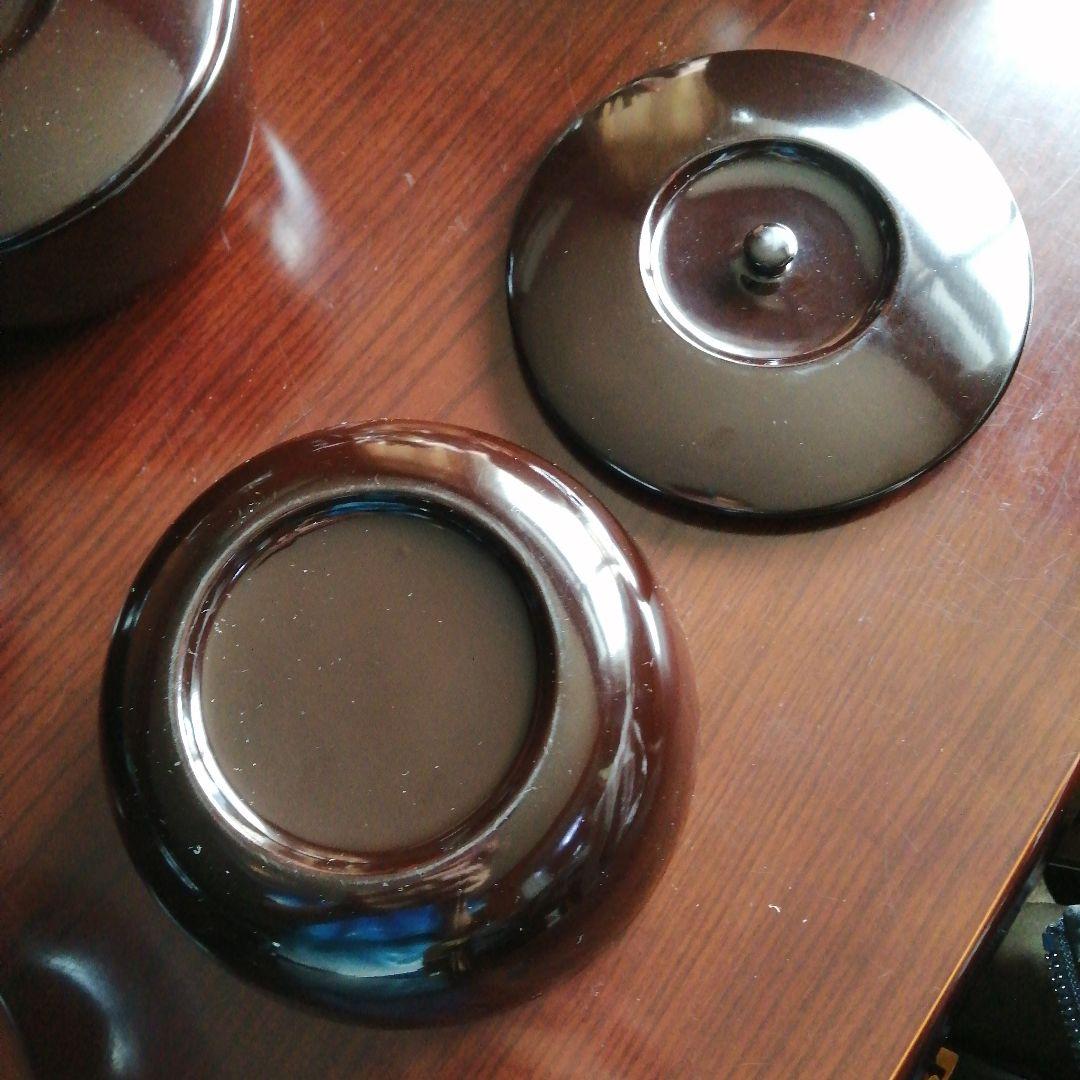 木製漆器　蓋付食籠　10客　16.8cm　大正期