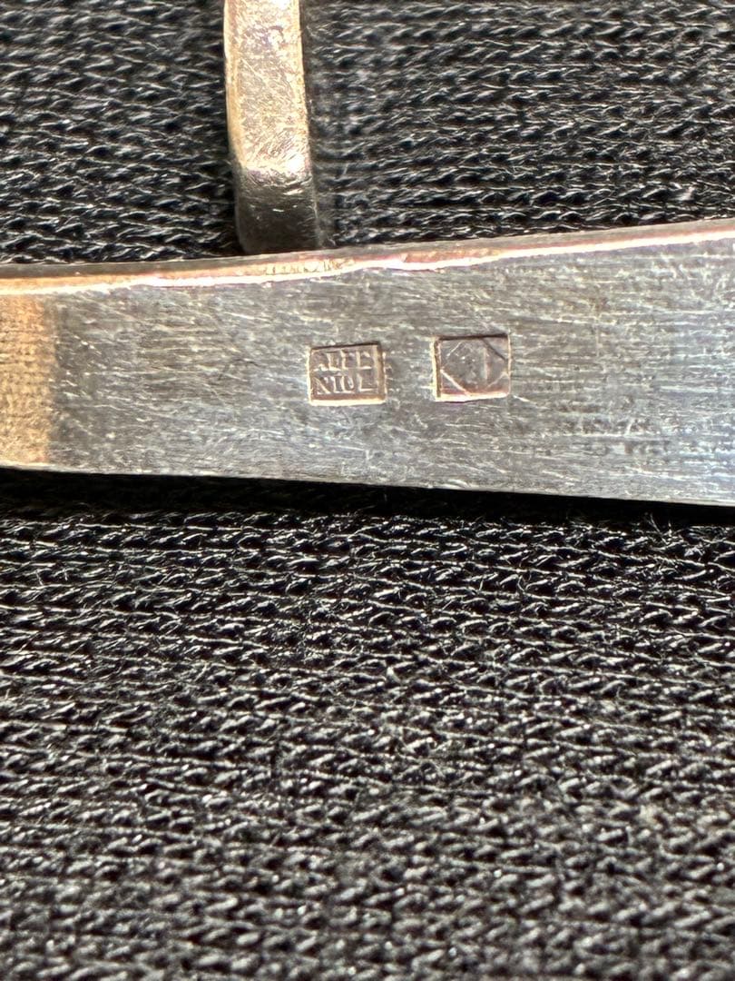 フランスアンティーク アルフェニドのコキーユのデザイン ナイフレスト