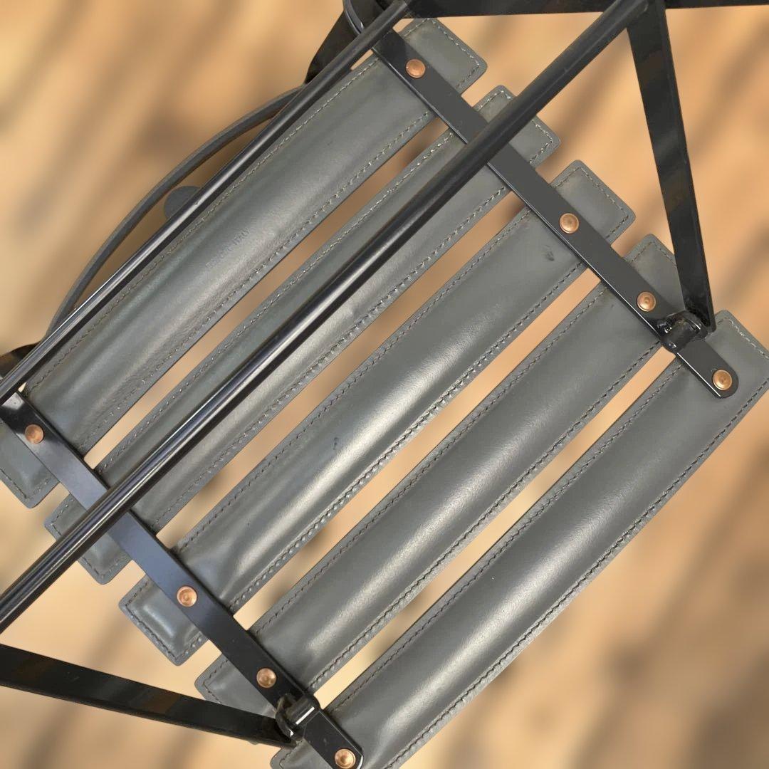 Zanotta Celestina フォールディングチェア 牛革スティール 2脚