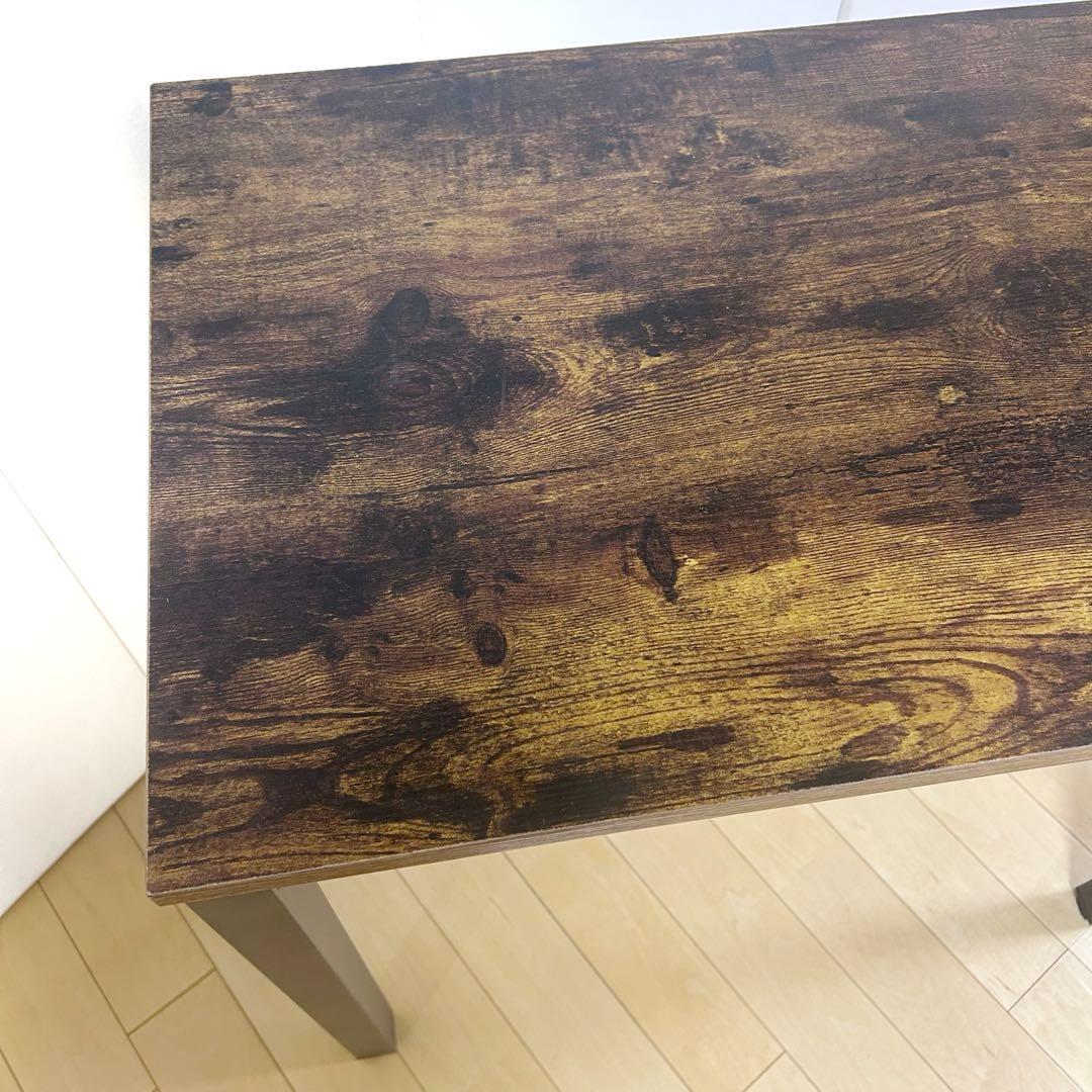 ヴィンテージデスク　アイアンレッグ　幅80 アンティーク調　テーブル　ダイニング