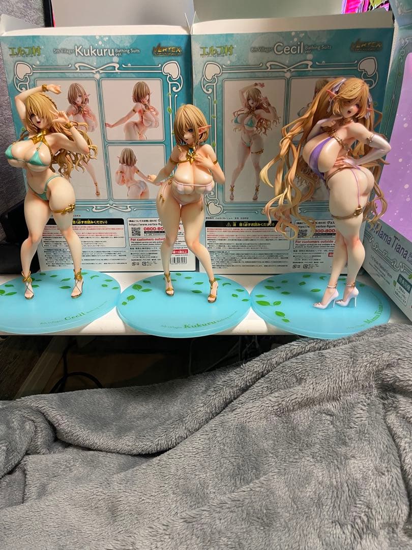エルフ村 ククル セシル　ママティアナ　沐浴着ver. フィギュア　限定版