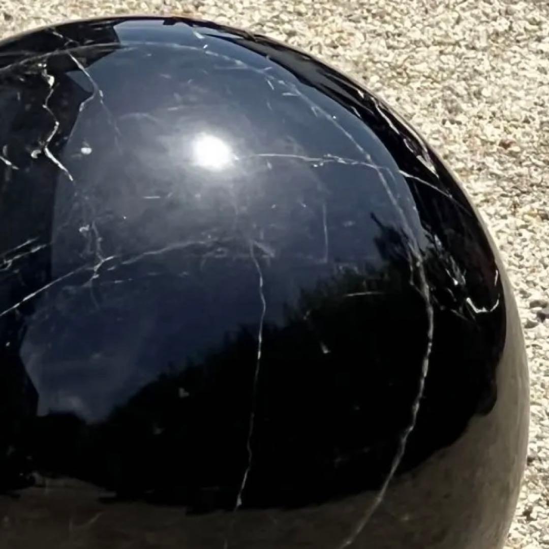 ✳️極玉 ダブルスター☆極上家宝級大宝珠✨スターモリオン 黒水晶 丸