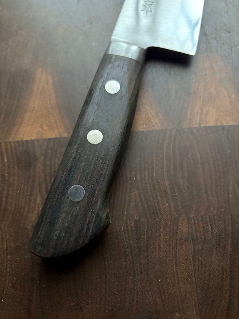 紋三郎　切付　牛刀　240mm 包丁　全鋼　洋包丁　特製　研ぎ済