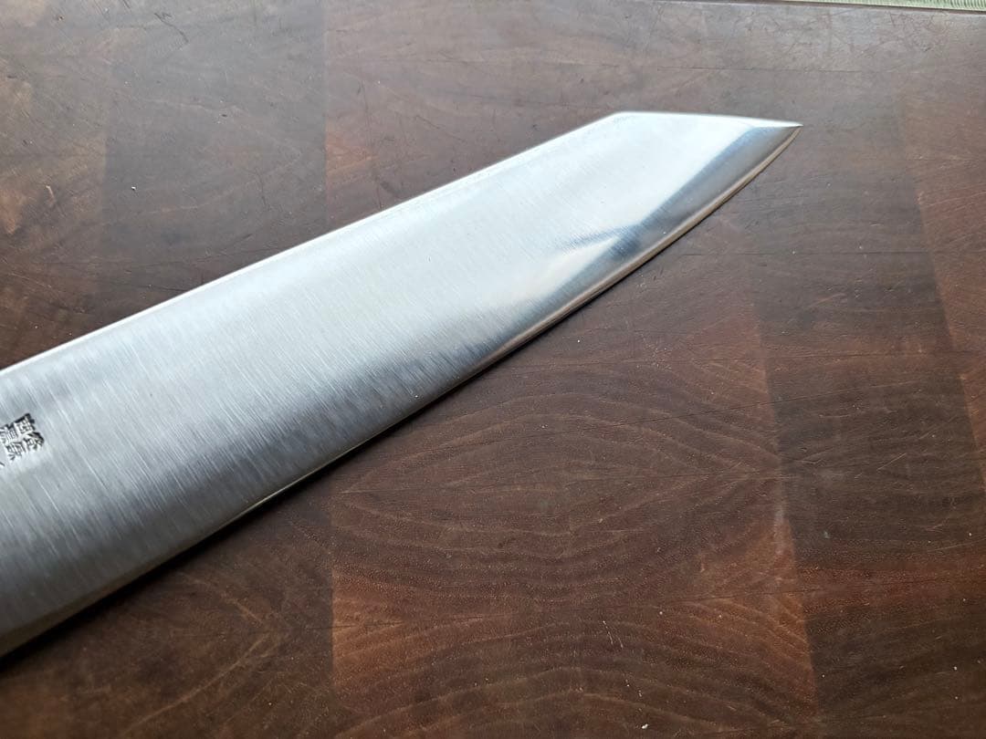 紋三郎　切付　牛刀　240mm 包丁　全鋼　洋包丁　特製　研ぎ済