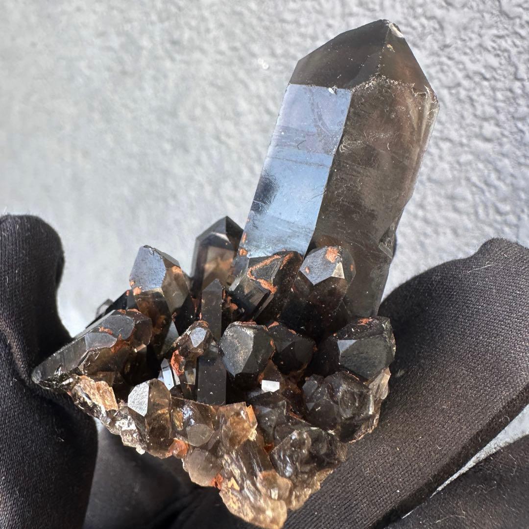 最強魔除け】守護石モリオンスモーキークォーツ 原石クラスター 黒水晶