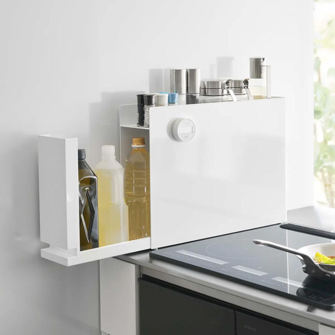 山崎実業 隠せる調味料ラック タワー ホワイト おしゃれ 白 整理整頓 新品