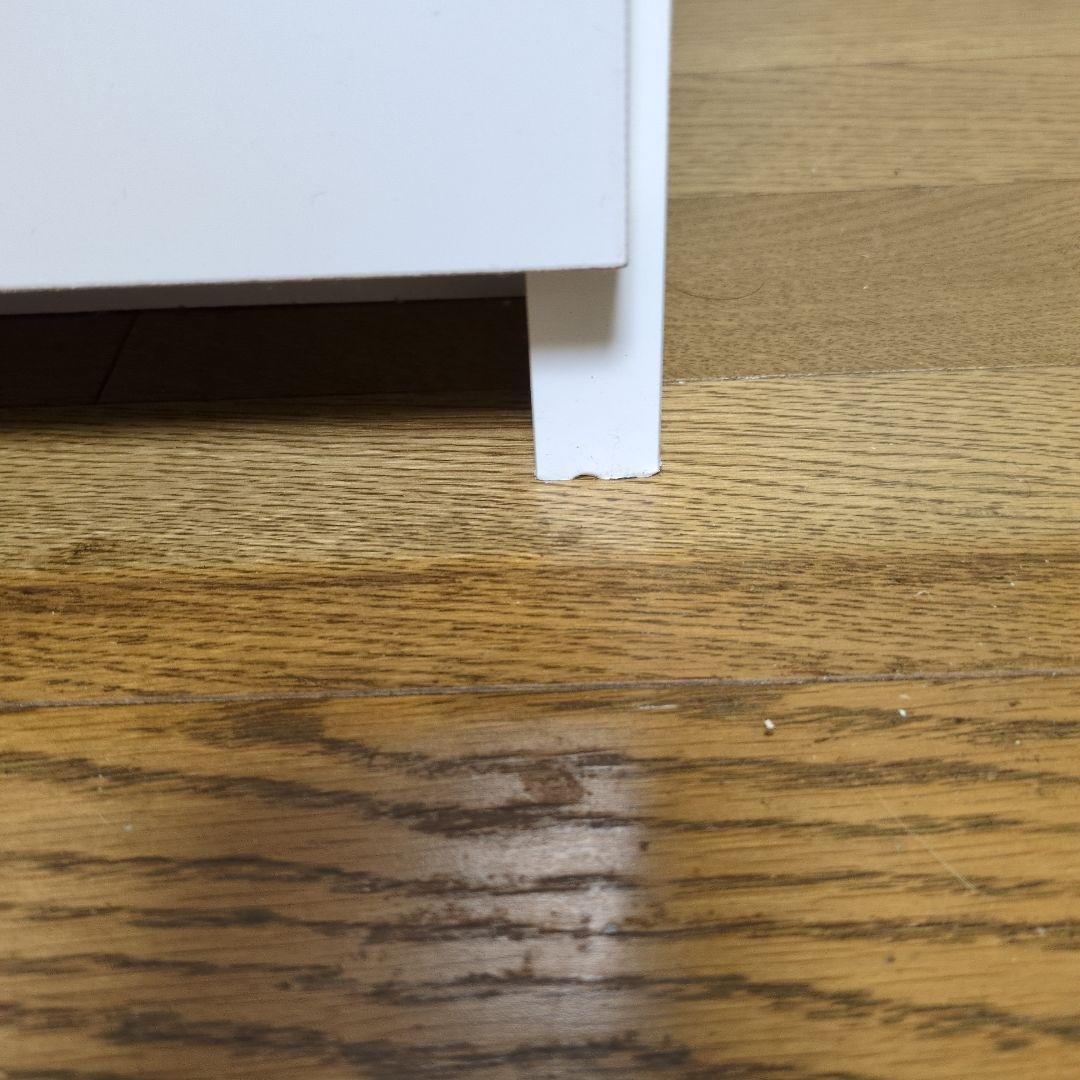 最終値下げ　キッチンカウンター 薄型 天板ステンレス鏡面仕上げ ４段 幅90 白