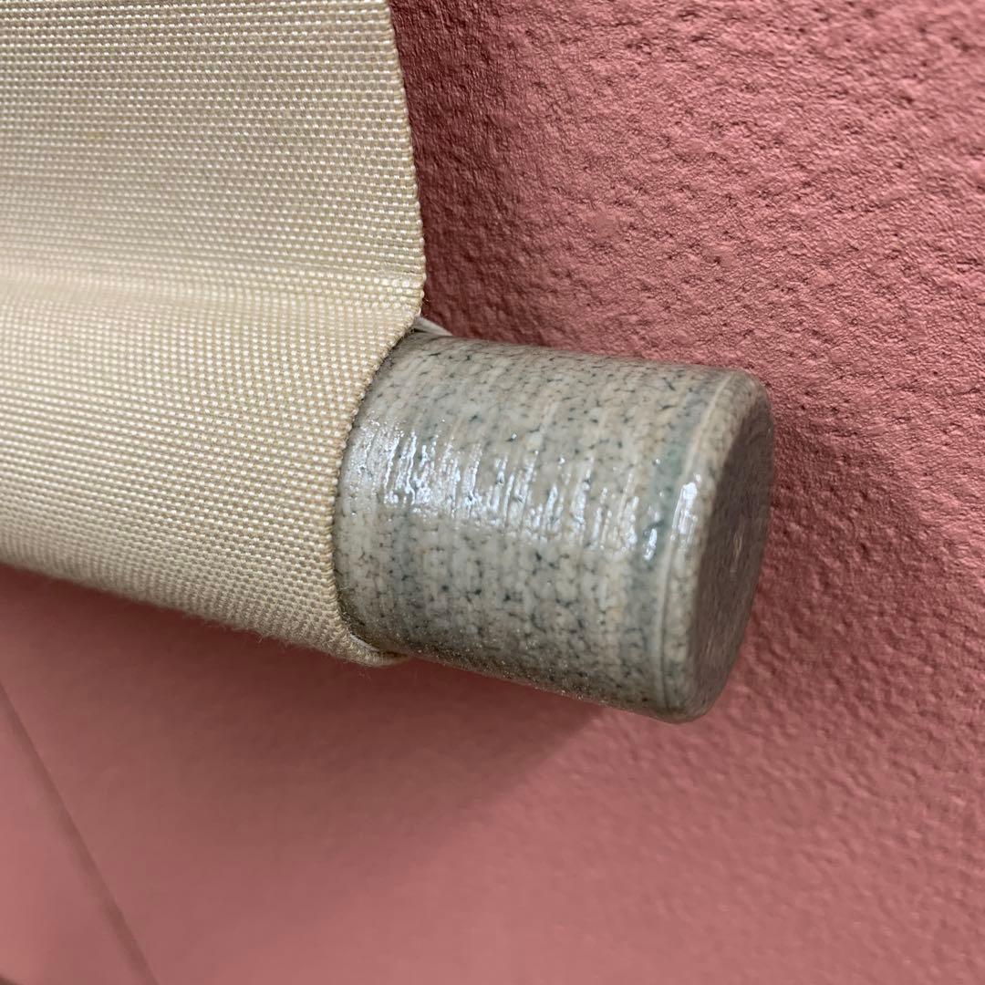 美品 掛け軸 柳沢寿江作 春宵図 桜 共箱 太巻き 縁起物