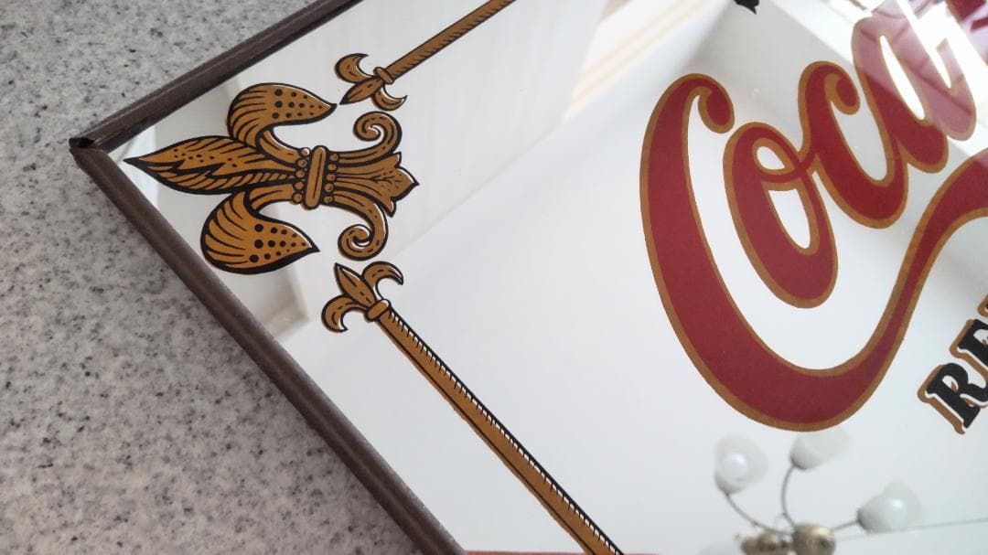 コカ・コーラ　パブミラー　鏡