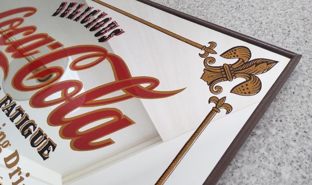 コカ・コーラ　パブミラー　鏡