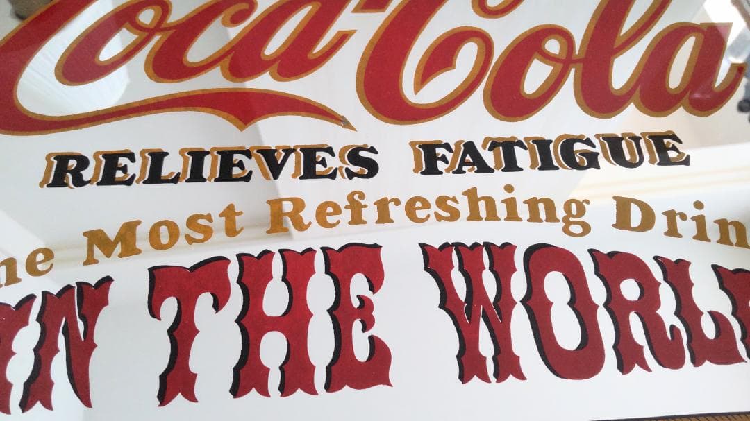 コカ・コーラ　パブミラー　鏡