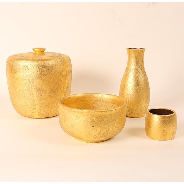 東大寺奉納同様品九谷金彩皆具一式目録コピー付　北村隆