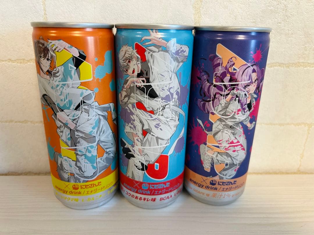 ASAP にじさんじ コラボ エナジードリンク 3種類 コンプリートセット