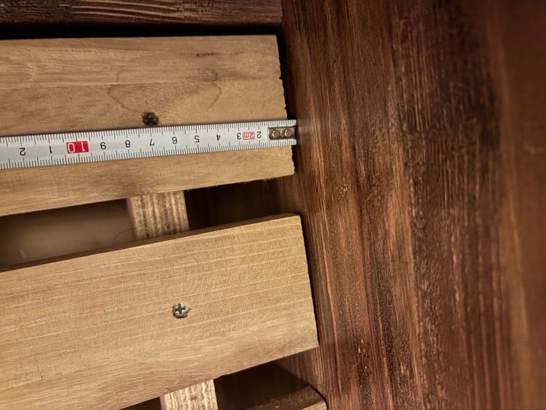 木製シングルベッドフレーム 茶色