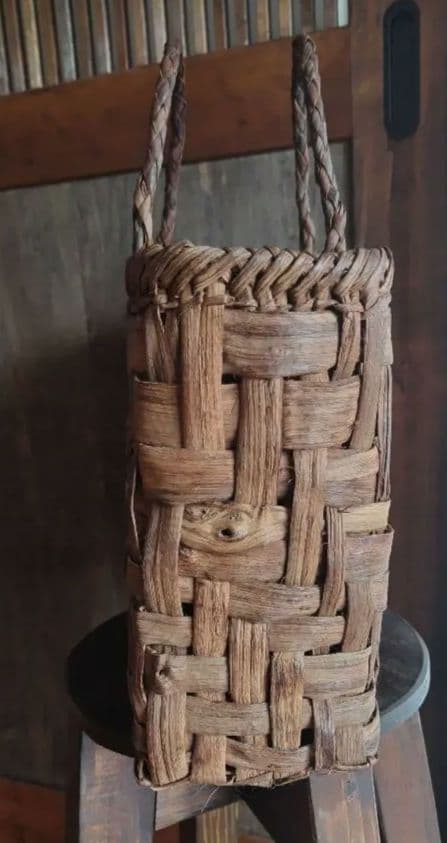 ✥天然素材ぶどう蔓 編み込み かごバッグ✥